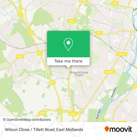 Wilson Close / Tillett Road map