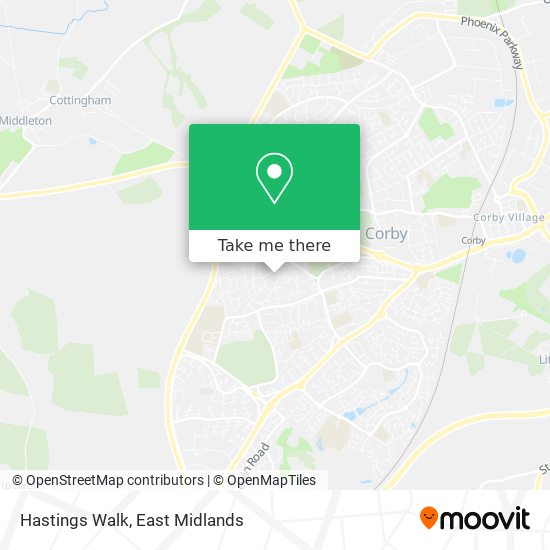 Hastings Walk map