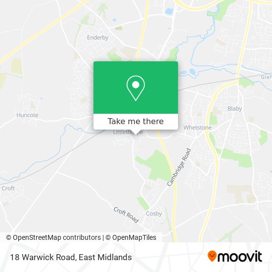 18 Warwick Road map