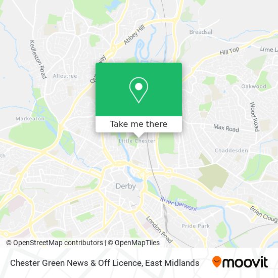 Chester Green News & Off Licence map