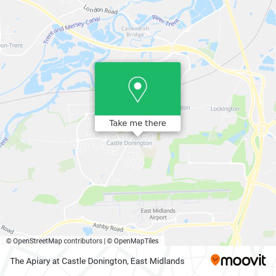 The Apiary at Castle Donington map