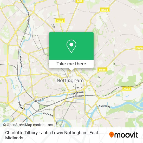 Charlotte Tilbury - John Lewis Nottingham map