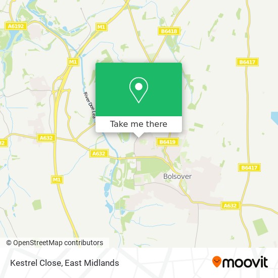 Kestrel Close map