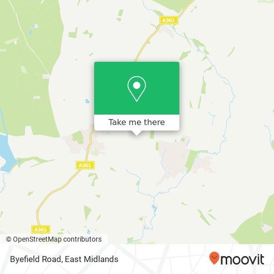 Byefield Road map