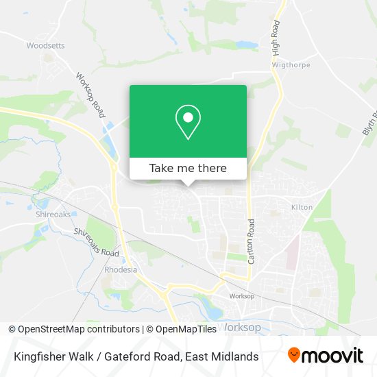 Kingfisher Walk / Gateford Road map