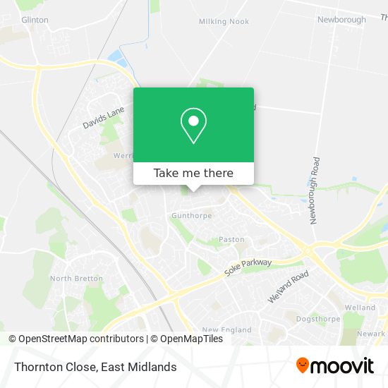 Thornton Close map
