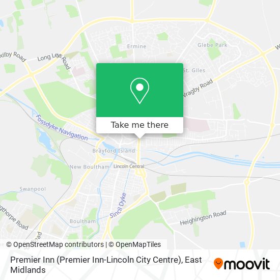 Premier Inn (Premier Inn-Lincoln City Centre) map