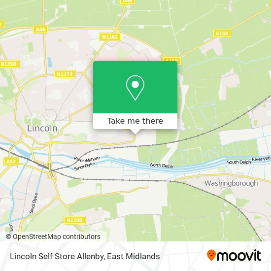 Lincoln Self Store Allenby map