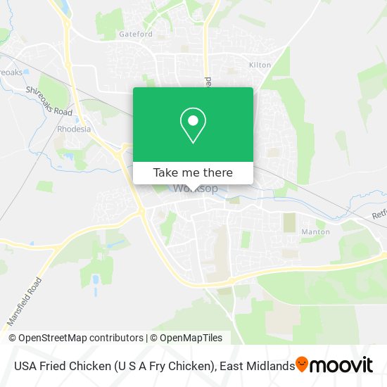 USA Fried Chicken (U S A Fry Chicken) map