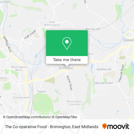 The Co-operative Food -  Brimington map