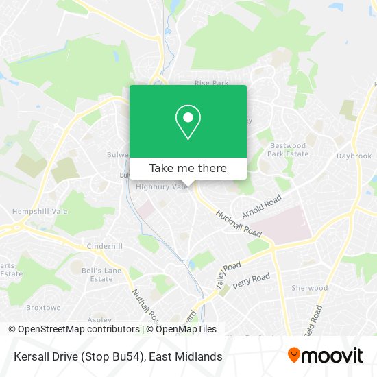 Kersall Drive (Stop Bu54) map