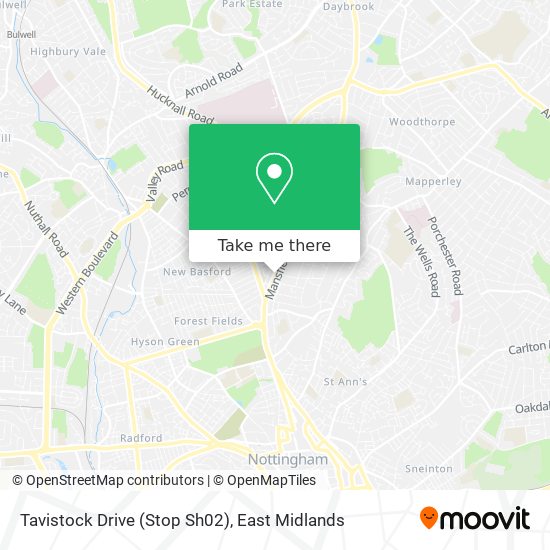 Tavistock Drive (Stop Sh02) map