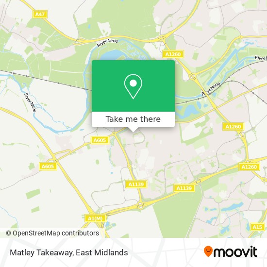 Matley Takeaway map