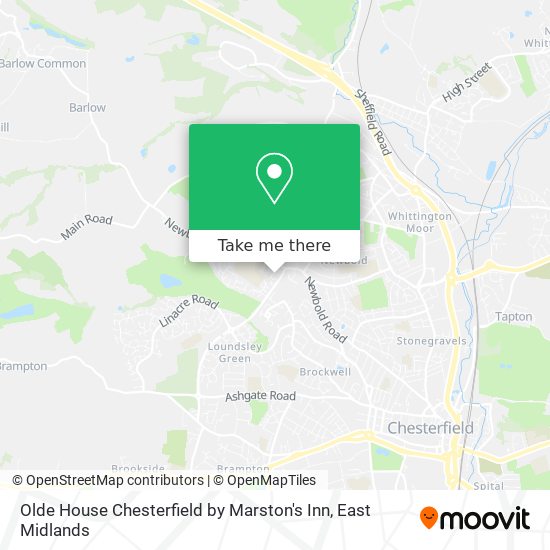 Olde House Chesterfield by Marston's Inn map