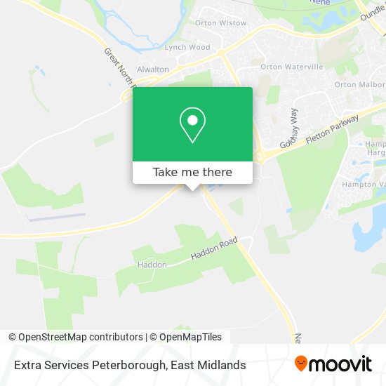 Extra Services Peterborough map
