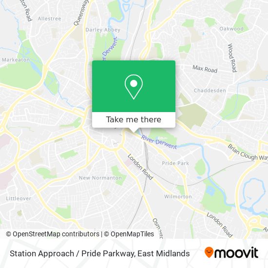 Station Approach / Pride Parkway map