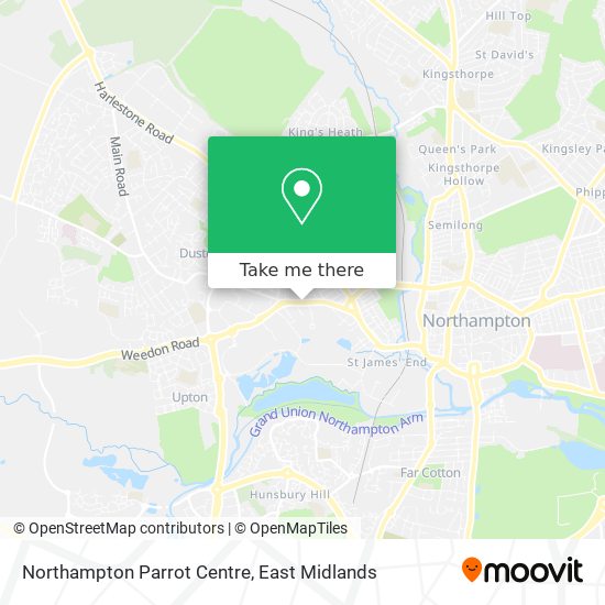 Northampton Parrot Centre map