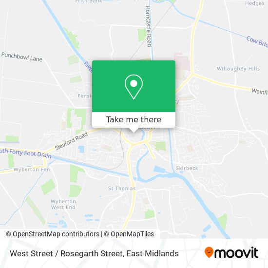West Street / Rosegarth Street map