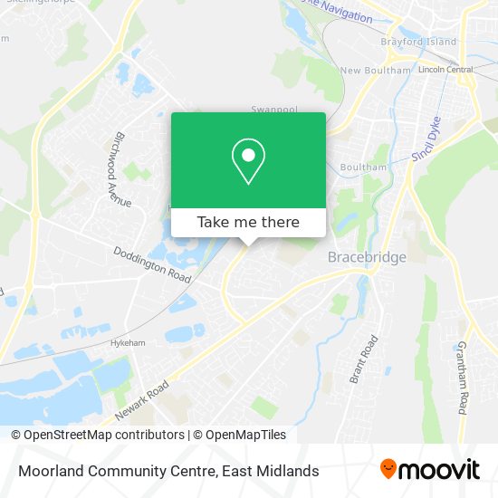 Moorland Community Centre map