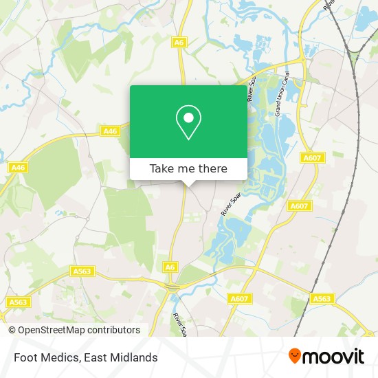 Foot Medics map