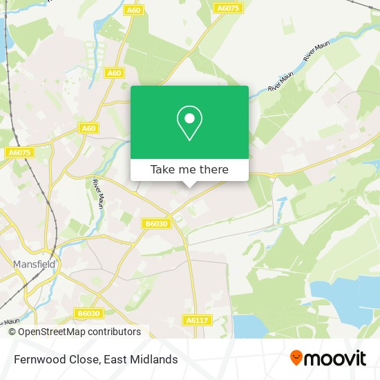 Fernwood Close map