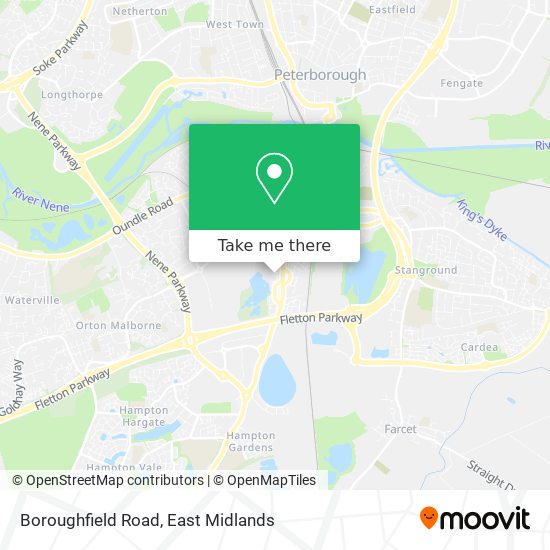 Boroughfield Road map