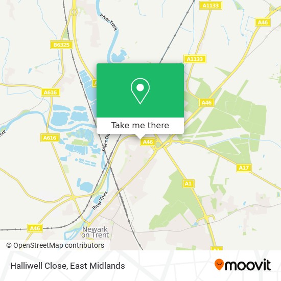 Halliwell Close map