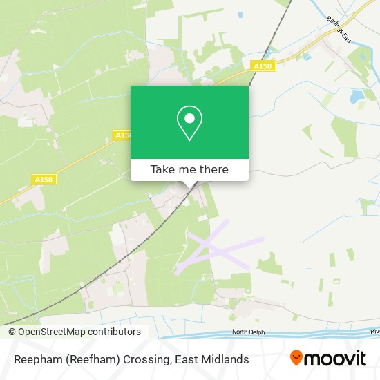 Reepham (Reefham) Crossing map
