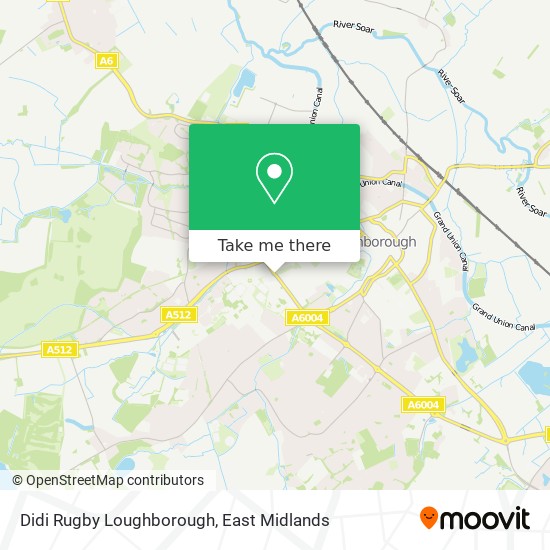 Didi Rugby Loughborough map