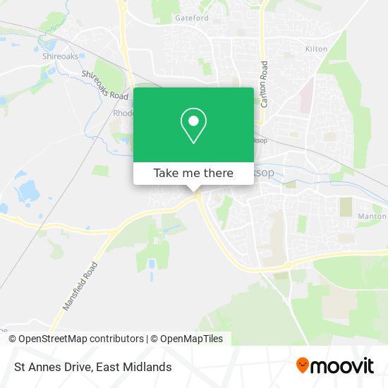 St Annes Drive map