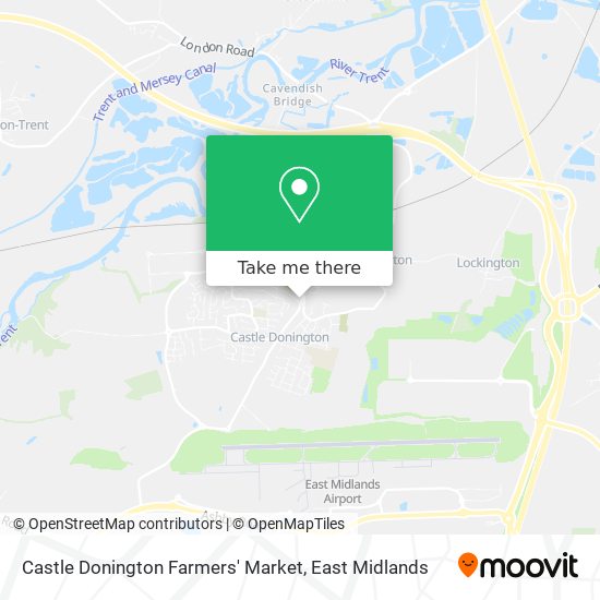 Castle Donington Farmers' Market map