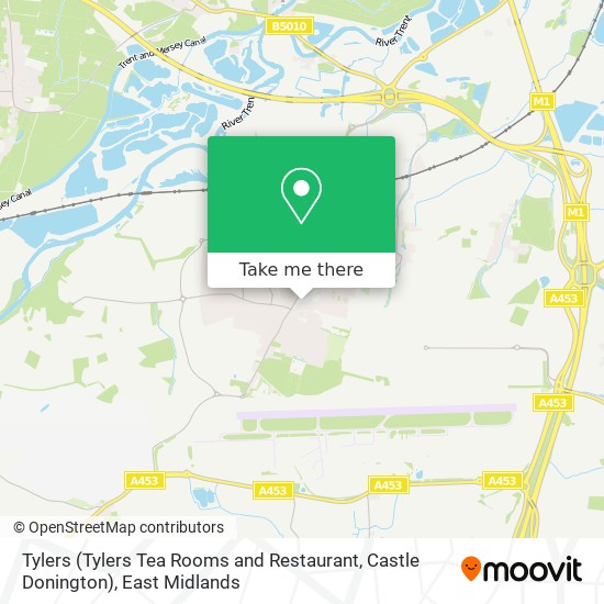 Tylers (Tylers Tea Rooms and Restaurant, Castle Donington) map