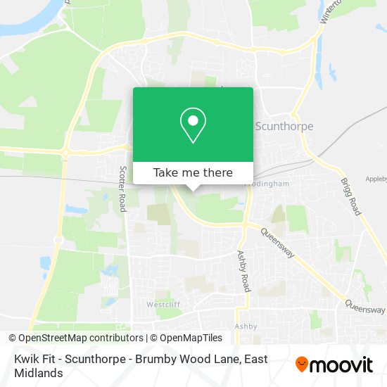 Kwik Fit - Scunthorpe - Brumby Wood Lane map