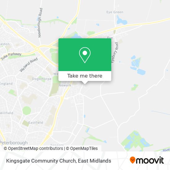 Kingsgate Community Church map