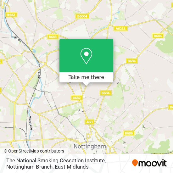 The National Smoking Cessation Institute, Nottingham Branch map