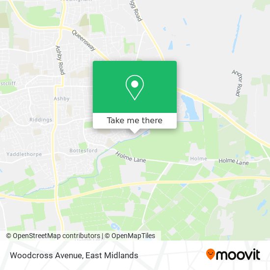 Woodcross Avenue map