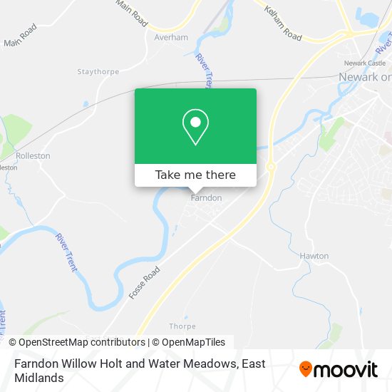 Farndon Willow Holt and Water Meadows map