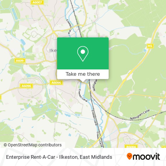 Enterprise Rent-A-Car - Ilkeston map