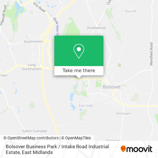 Bolsover Business Park / Intake Road Industrial Estate map