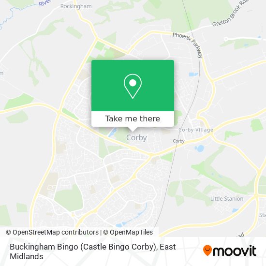 Buckingham Bingo (Castle Bingo Corby) map