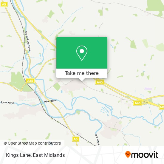 Kings Lane map