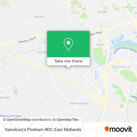 Sainsbury's Pineham RDC map