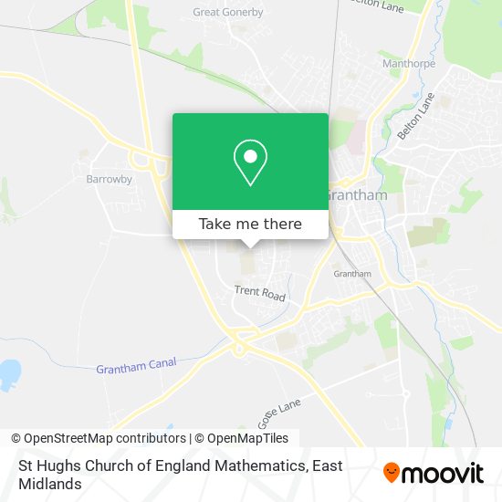 St Hughs Church of England Mathematics map
