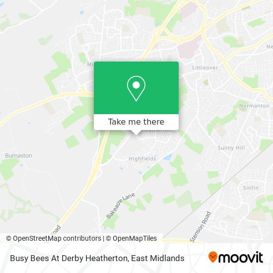 Busy Bees At Derby Heatherton map