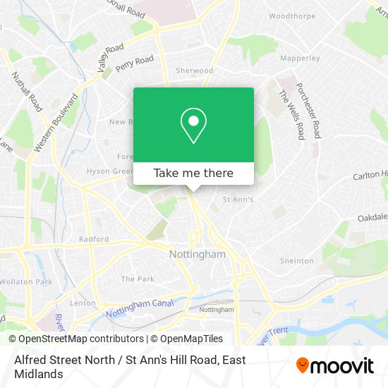 Alfred Street North / St Ann's Hill Road map