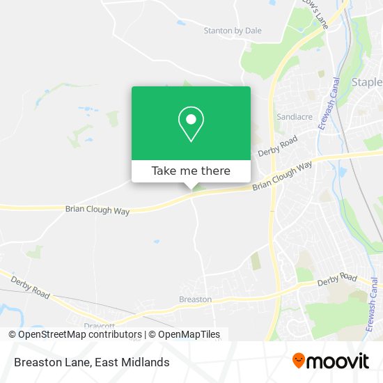 Breaston Lane map