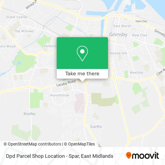 Dpd Parcel Shop Location - Spar map