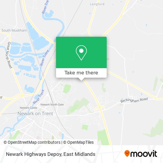 Newark Highways Depoy map