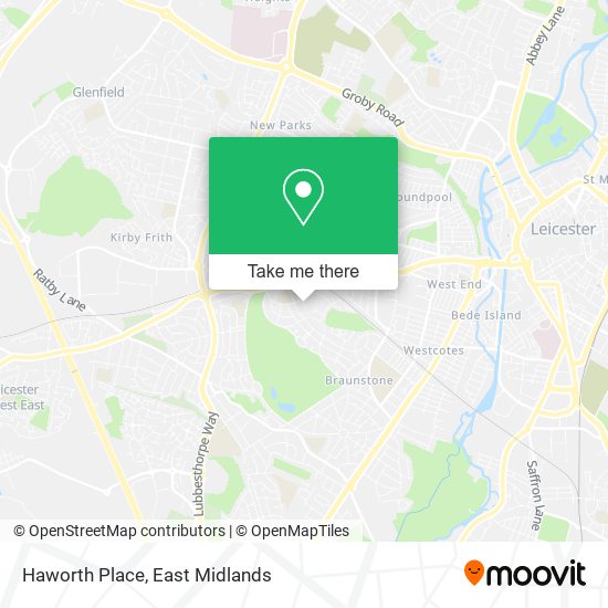 Haworth Place map