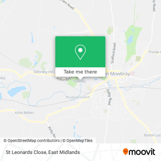 St Leonards Close map